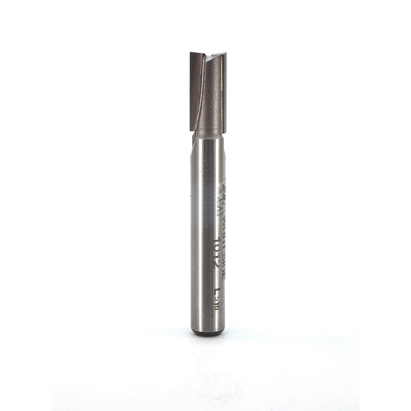 Double Flute Straight Cut Router Bit - 1/4" SH - Diameter:1/4" - Cutting Length:1/2" - Overall Length:2"
